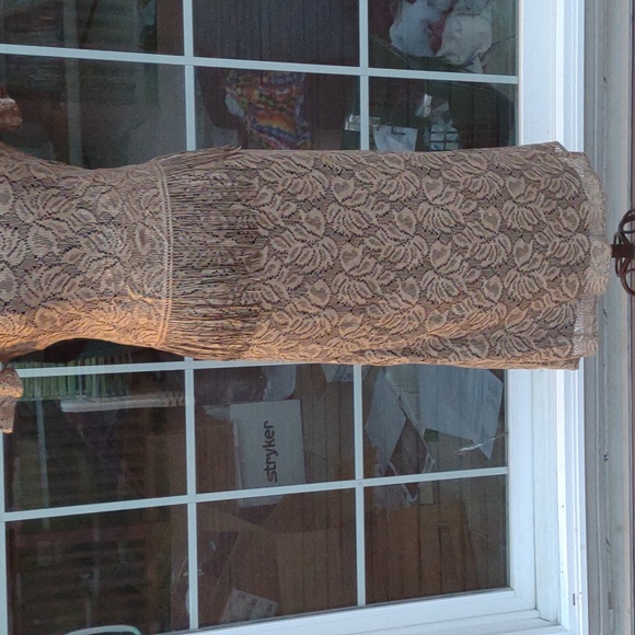 ๐ VINTAGE ๐ SHERI MARTIN NY Gold Flapper Style Dress - Picture 14 of 16